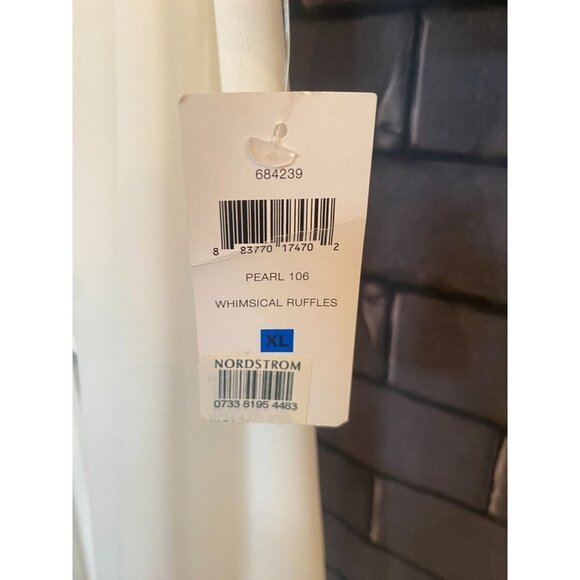 Oscar De La Renta NWT Pink Label Chiffon Ruffle Sleeve Robe XL - Picture 4 of 4